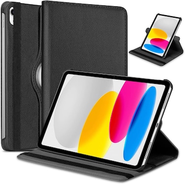 Case for Ipad 10th Generation Case 2022 iPad 10.9 Inch Case, iPad 10 Case Leather Smart Tablet 360&deg; Rotating Case For IPad 10th Gen 2022 Release A2696 A2757 A2777 (Black)