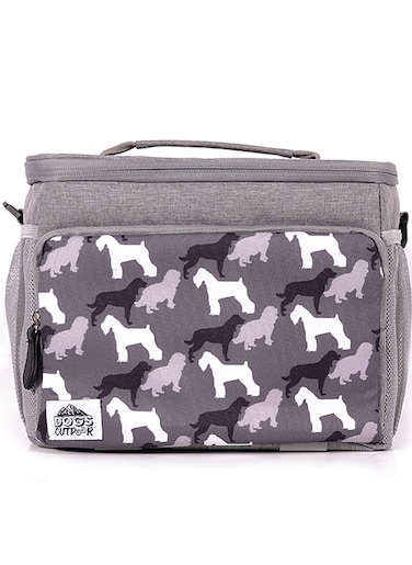 Biggdesign Dogs Waterproof and Leakproof Heat Insulated Lunch Bag, Grey