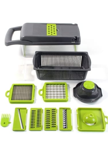Chopper, Onion Chopper, Mandolin Slicer,Pro 10 in 1Professional Food Chopper Multi-functional Vegetable Chopper &amp; Slicer, Dicing Machine, AdjustableVegetable Cutter w/Container