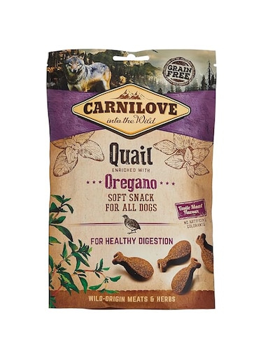 Carnilove Quail Enriched with Oregano Soft Snack Dog Treats - 200G