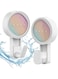 2 Pack Suction Hooks, 360&deg; Swivel Hook,Powerful Vacuum Bathroom Suction Cup, Waterproof Heavy Duty Shower Hooks for Bathroom Shower Kitchen Room and Towels, Robes, Suction Hooks for up to 11 Lbs