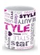 Premium Fashion Statement Designer Mug White/Pink