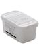 Shimoyama Storage Box with Lid, 700 ml Capacity, White