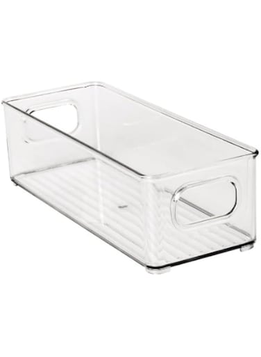 Clear Refrigerator Organizer Bins, Fridge Pantry Storage Organizer,The build-in handle,Health &amp; Durable,BPA Free,Fit freezers, pantry shelves, cabinets, countertops.