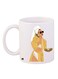Girl Printed Coffee Mug White/Yellow/Black
