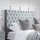 Bliss Breeze Tufted Upholstered Single Size Bed (90 X 200 CM) Grey Color