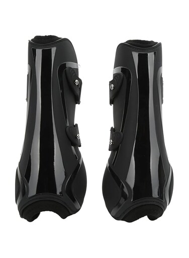 Horse Shoes, Horse Boots Splint Boots For Horses Open Front Boots PU Shell Elastic Neoprene Secure Horse Leg Guard For Jumping, Trail Riding, and Turnout