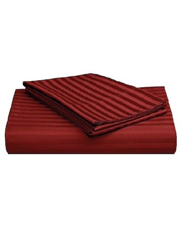 Cotton King Striped Fitted Elastic Pack of 3 Bedsheet 200x200+20cm