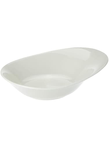 Symphony White Pebble Bowl 260*200*68 Sy5059