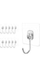 Benting Large Adhesive Hooks for Hanging Heavy Objects - Wall Hooks,Self-adhesive Non-marking Transparent Removable, Waterproof and Rust-resistant, Multi-purpose for Bathrooms Kitchens Homes (10)