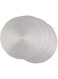 DII Woven Placemats Collection Metallic Round Placemat Set, 15", Platinum Silver, 4 Piece