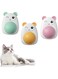 Azonee 3 Pack Catnip Wall Ball with Cover, Natural Edible Catnip Balls Rotatable Kitten Toys, Cartoon Shape Wall Mount Catnip Ball Pet Interactive Toys for Teeth Cleaning Relieve Anxiety