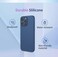 Case for Honor 200 Lite 5G 2024, Liquid Gel Rubber Bumper Case with Soft Microfiber Lining Cushion Slim Hard Shell Shockproof Protective Cover for Honor 200 Lite 5G (Blue)