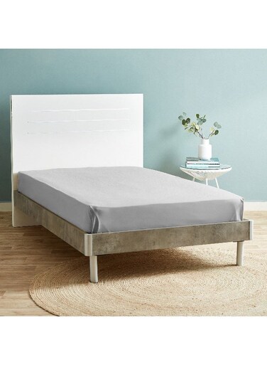 Box Ballina Solid Cotton Twin Flat Sheet 260 x 170 cm