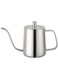 KMjungu 600ml Pour Over Kettle Coffee Maker Stainless Steel Gooseneck Drip Tea Pot Jug Coffee Server For Home Brewing, Camping And Traveling Silver 600ml