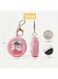 MOBCOS Mini Pouch Keychain &ndash; Cute Round Zipper Coin Purse &amp; Multipurpose Mini Storage Bag with Keyring for Coins, Cash, Keys and Small Essentials   Pink Teddy