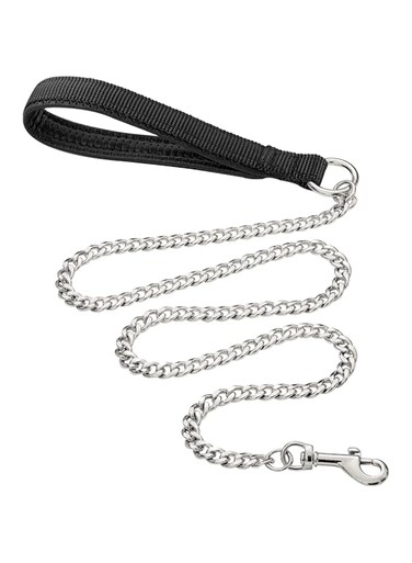 HavenJanny Heavy Duty Metal Dog Leash, 180cm Chew Proof Pet Leash Chain with Soft Padded Handle for Large &amp; Medium Size Dogs, One Size