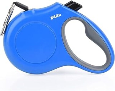 Fida Retractable Dog Leash for Small up to 12Kg, JFA Series, 16ft Tape Blue
