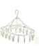 JANNAH Clip and Drip Hanger Hanging Drying Rack Folding Plastic Laundry Drying Rack (Green-18Clips)