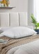 IN HOUSE Hotel Pillow, for Back, Neck, and Shoulder Support Soft Fluffy Stripe Hotel Pillows Microfiber White 75x50cm