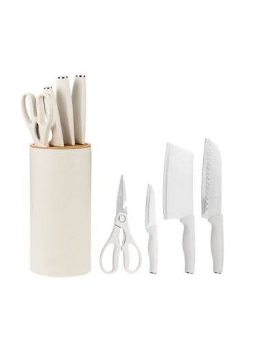 Kitchen Knife Set 5 PCS Sharp Knives Set for Kitc hen Stainless Steel Chef Knife Set with Block
