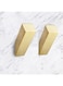2 Pack Matte Glod Square Hook, Non-Marking Heavy Duty Hook, Modern Minimalist Style Robe Hook, SUS 304 Stainless Steel Heavy Duty Wall Hooks Waterproof for Bathroom Bedroom Entryway Coat mudroom