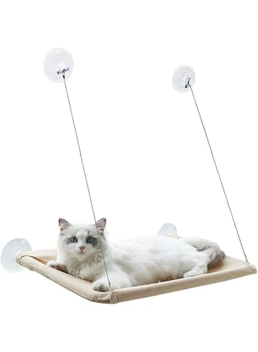 COOLBABY Cat Hammock Summer Breathable Mesh Pet Hammock Bed, Under Chair Hammock Cradle Crib for Small Animals,Window Sill Hanging Cat Hammock