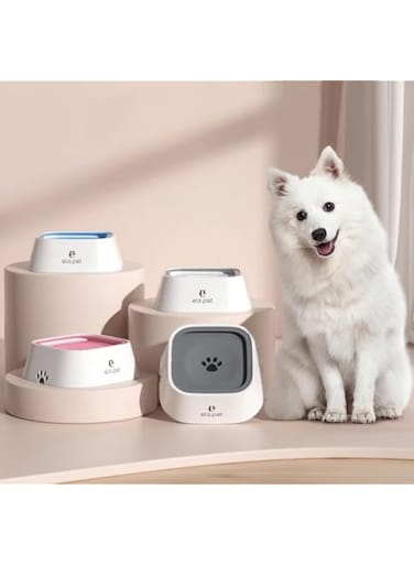 Pet Water Bowl with No-Spill Floating Design, 1 Litre Capacity