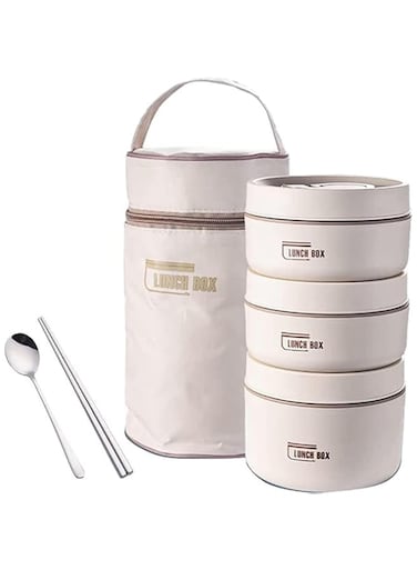 MFGMF Insulated Lunch Containers - Leak-Proof Thermal Bento Box - Thermal Lunch Containers For Hot Food Kids Adults, Vacuum Stainless Steel Thermos Lunch Box For School, Office