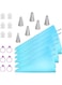 ALMEKAQUZ Reusable Piping Bags and Tips Set, Cake Decorating Tools with Icing Pastry Bags, Icing Bags Tips, Couplers and Frosting Bags Ties for Cookie Icing Cakes