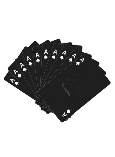 10PCS Ace of Spades Bottle Openers, Poker Card Bottle Openers, Stainless Steel Portable Metal for Wallet Pocket Wedding Birthday Party Black