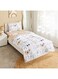 Box Joy Slumber 2-Piece Safari Single Microfibre Comforter Set - 135x220 cm