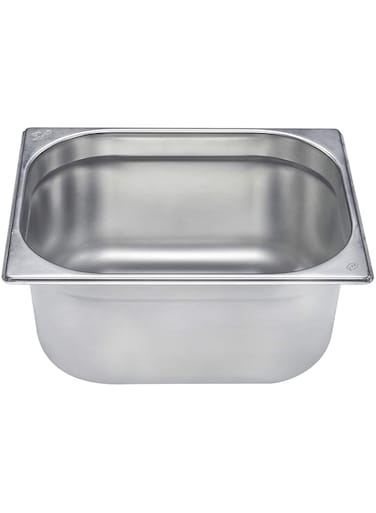 Raj Steel GN Pan, Silver, 325X265X150 MM, CS5714 - Gastronorm Pan , Catering Pan , Food Warmer Pan , Food Storage Container