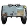 وحدة تحكم الألعاب ASD-266 للهواتف الذكية العالمية مع تشغيل 6 أصابع، وحدة تحكم ألعاب PUBG، عصا التحكم في الألعاب، - أسود