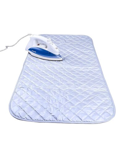 MORJCG Ironing Mat, Iron Travel Pad, Mats Table Top, Portable Board, Thicken Tabletop Mat for Sewing, Folding Steam Pressing on or Bed