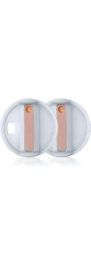 Pluseprime 40oz Tumbler Lid for cup, Spill Proof Splash Resistant Tumbler Covers,Replacement cover for Cup Accessory(2 pack) (Pink, 40oz)