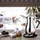 Stainless Steel Arabic Coffee Pot Electric Dallah Tea &amp; Coffee Maker with Heating Base and Heat-Resistant Handle