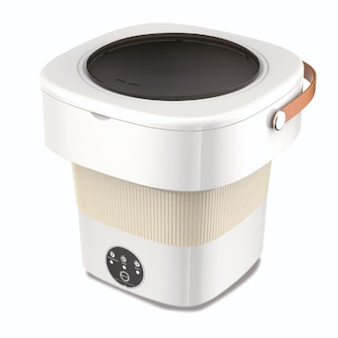 Portable Foldable Mini Washing Machine 11L, 40W Compact Washer for Travel, Baby Clothes &amp; Delicates