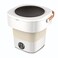 Portable Foldable Mini Washing Machine 11L, 40W Compact Washer for Travel, Baby Clothes &amp; Delicates