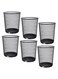 Mesh Wastebasket Trash Can &acirc;&euro;&ldquo; Silver &amp; Black Steel Round Bin for Office, Home, Bathroom, Bedroom &acirc;&euro;&ldquo; Lightweight, Durable, Open Top Garbage Can &acirc;&euro;&ldquo; Small/Medium/Large Sizes (6, Black - L)