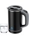 MAKINGTEC Small Electric Kettle, Travel Mini Hot Water Boiler Heater, 304 Stainless Steel 0.8L Portable Electric Kettles or Boiling Water, with Auto Shut-Off for Camping, Travel, Office and More.