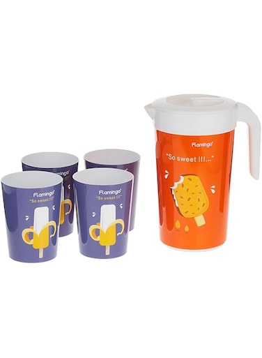 Flamingo Water Jug Set, Multi-Colour, FL5931Wj