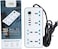GKK 2M Multipurpose Extension Socket with 6 Surge Protected Socket 2000W, 3 Type A Ports and 1 PD Port