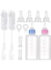 NAWOKEENY Pet Feeding Bottle Kit, Dog Cat Puppy Milk Feeding Bottle with Replacement Nipples and Cleaning Brushes, 50ml Squeeze Liquid Cat Nursing Bottle for Kitten Puppy Small Pet Feeding Tool (#02)