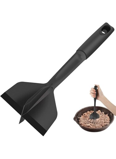 SWIUKPHE Meat Chopper, Hamburger Chopper, Premium Heat Nylon Resistant Meat Masher, Ground Beef Smasher, Meat Chopper for Ground Beef, Turkey, Meat, Potato Masher Kitchen Gadgets &amp; Utensil