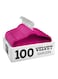 100-Piece Nonslip 360-Degree-Swivel Hook Velvet Hangers Pink 43.18x23.3x0.5cm