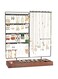 ProCase Jewelry Organizer Stand Earring Holder, 144 Holes Stud Earring Display Rack Necklace Holder Storage Tower with Removable Wooden Ring Tray for Earrings Necklaces Bracelets Rings Watches -Black