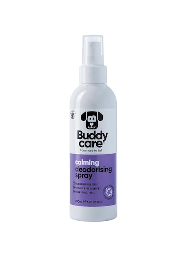 Buddycare Deodorant Spray for Dogs - Calming Deodorant Spray for Dogs - with Aloe Vera and Pro Vitamin B5, Lavender, 200 ml (Pack of 1)