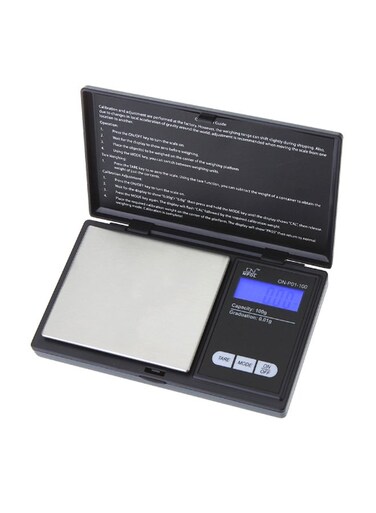 Digital Scale Black/Silver 12.8x7.7x2cm