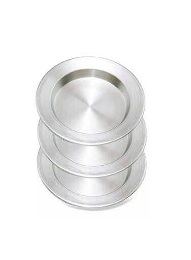 3-Pieces Aluminium Kunafa Set Aluminium 22cm